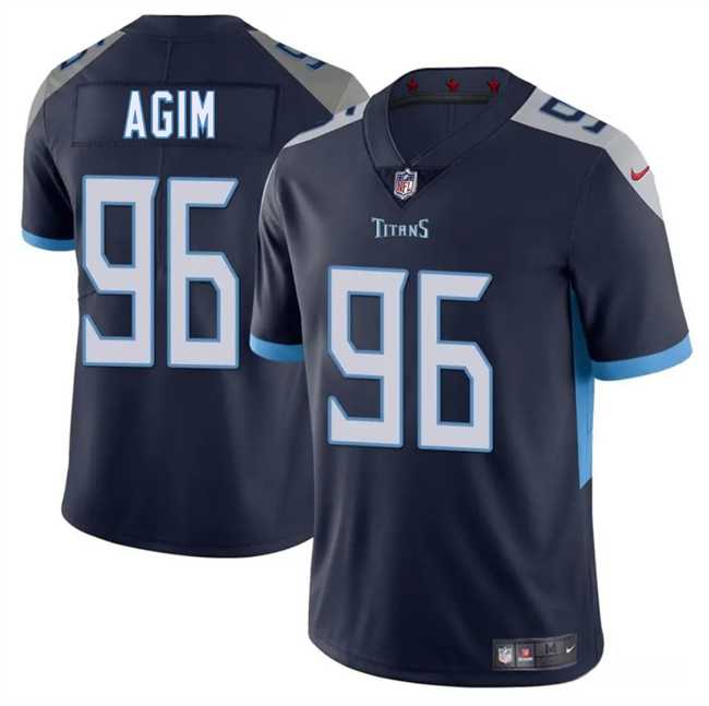 Men & Women & Youth Tennessee Titans #96 McTelvin Agim Navy 2025 Vapor Untouchable Stitched Jersey